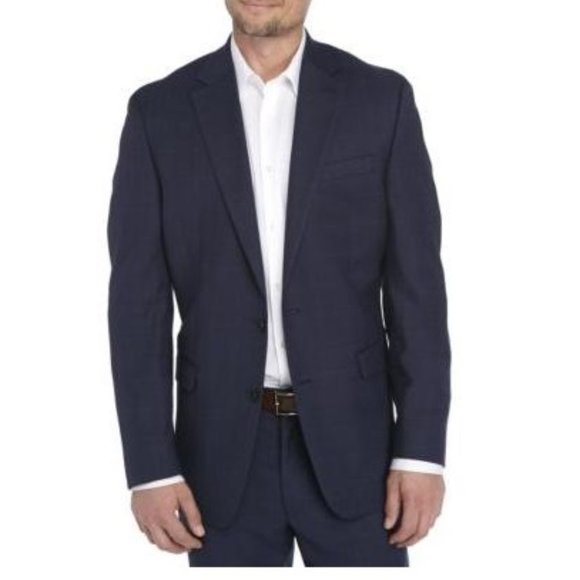 NWT Lauren Ralph Lauren Classic-Fit UltraFlex Navy Check 40 Short $450 8D236 - Picture 1 of 1